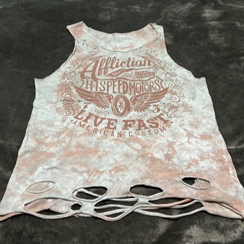 Affliction high speed motors tank top